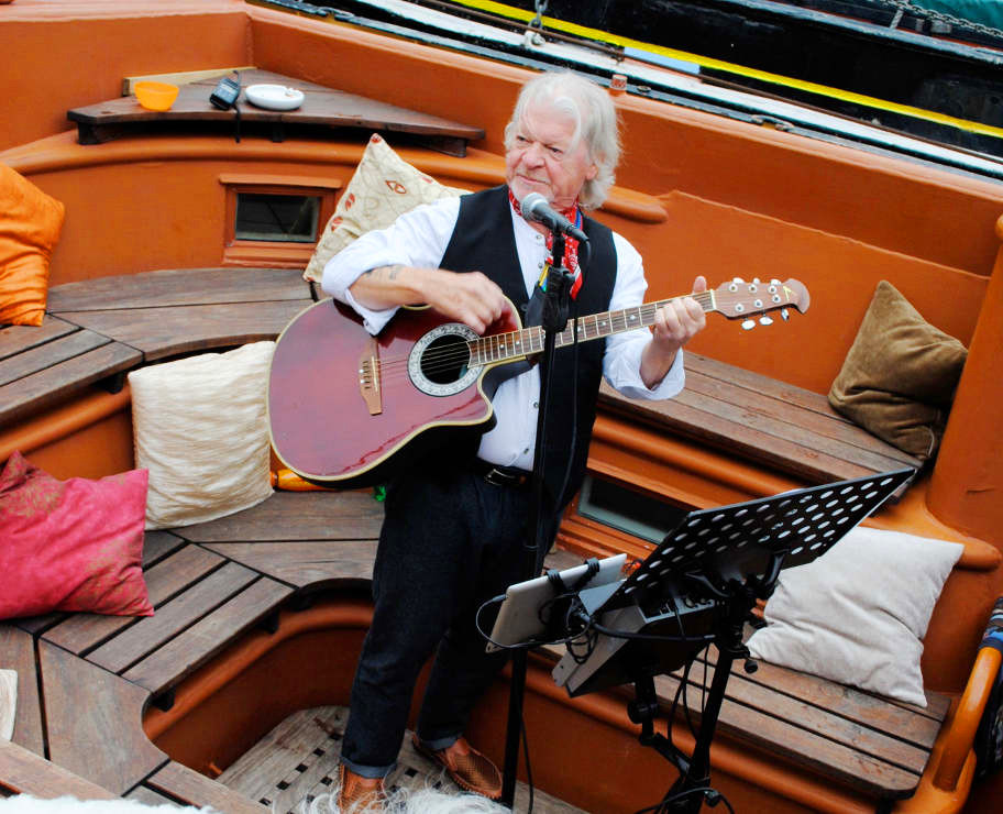 Having a sing-along before the parade (@ West India Dock) — Picture by Renee Waite