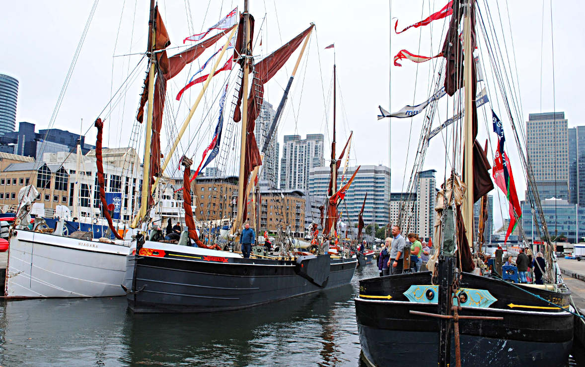 Asembling in the dock at West India Dock — Picture by Renee Waite