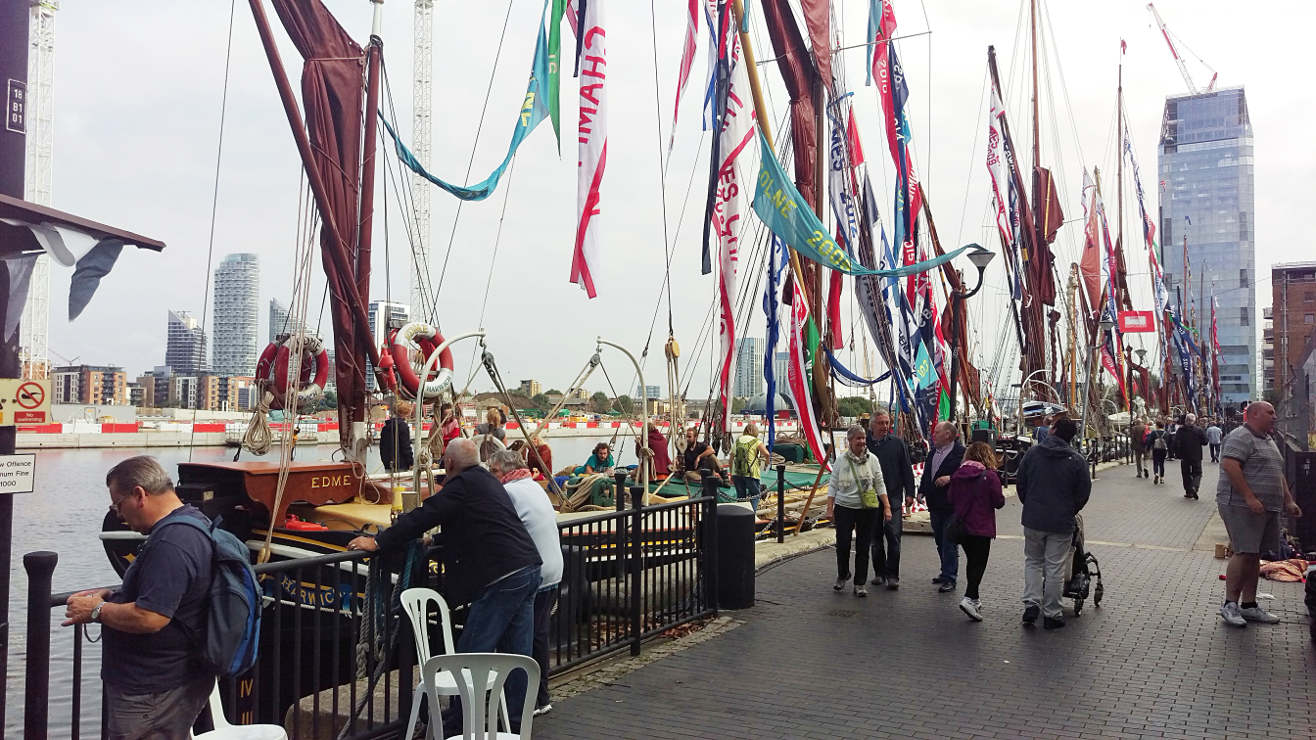 The Popup Museum day @ South Dock, West India Dock. <br>Address by Tube: West India Dock, South Quay station on the DLR line. <br>Address by road: West India Docks, Lawn House Close, E14 9YQ. — Picture by Jonathan Fleming